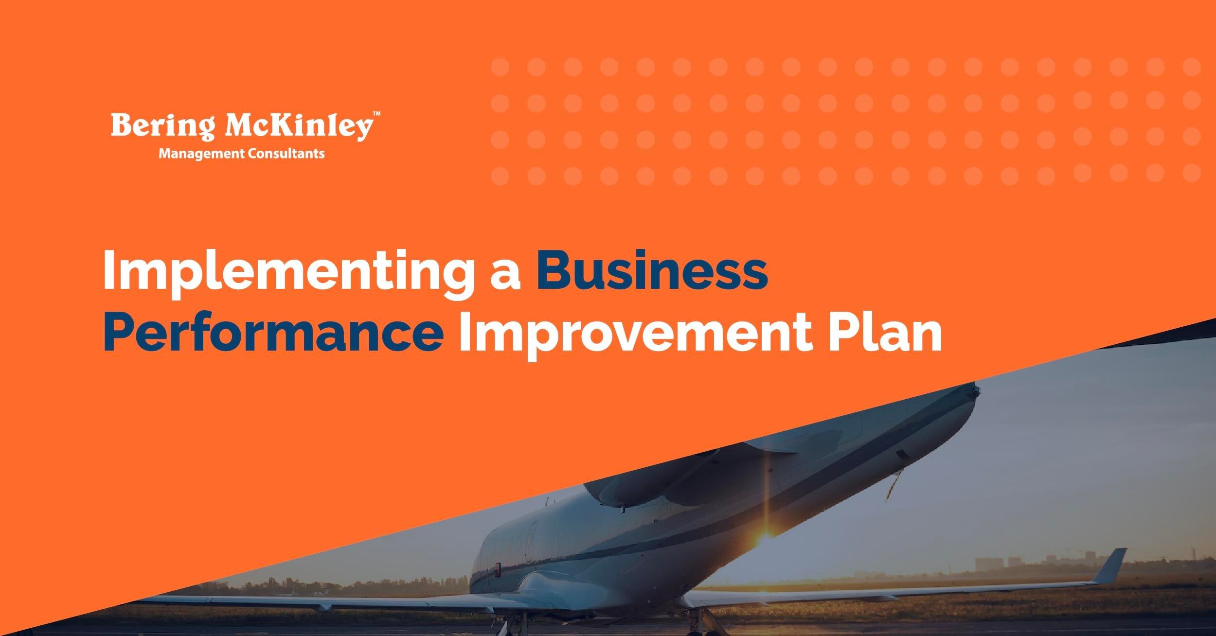 Implementing a Business Performance Improvement Plan: From Strategy to Action