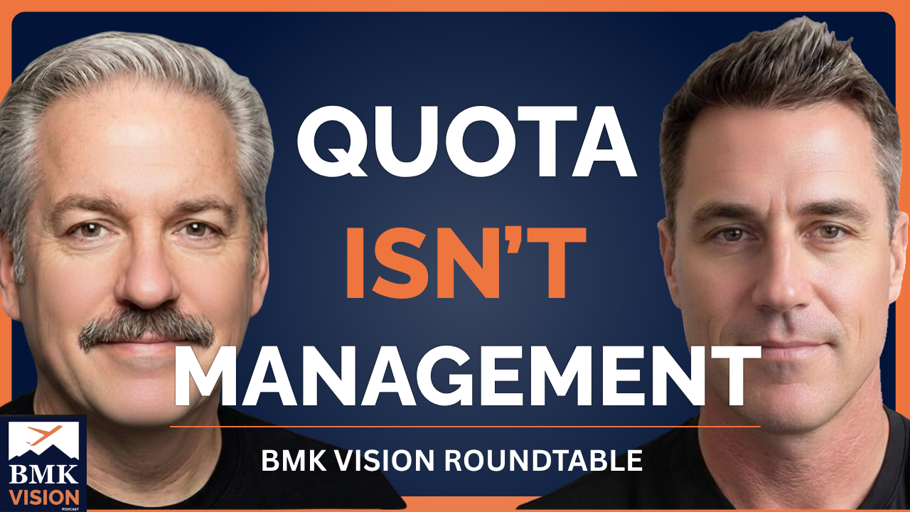 Josh Peterson and Gary Boyle of Bering McKinley on The BMK Vision Podcast, discussing MSP sales activity tracking, quota design, and SDR compensation