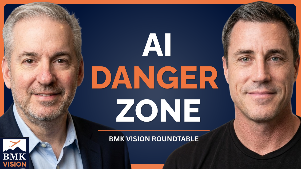 Josh Peterson and Gary Boyle discussing whether an MSP should sell an app it built with Claude to its clients, on the BMK Vision Podcast roundtable.