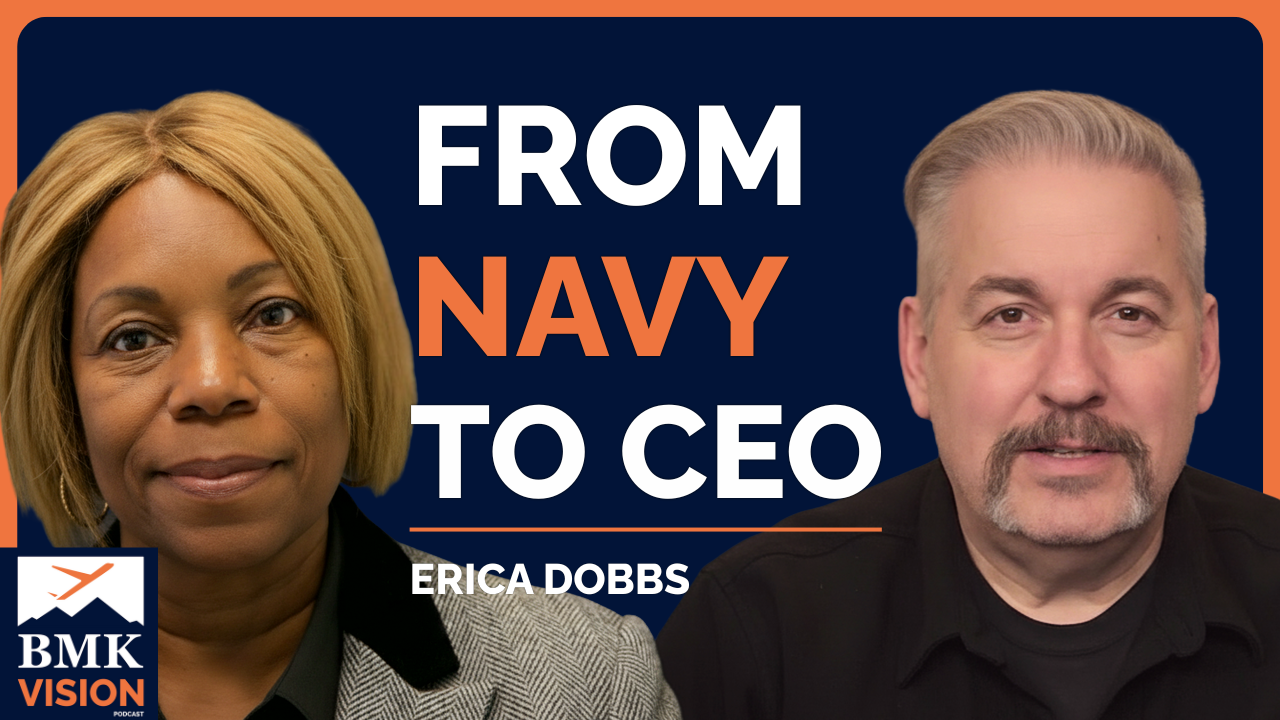 #47 – From Navy Mustang to GovCon Cyber CEO (Erica Dobbs – Dobbs Defense Solutions)